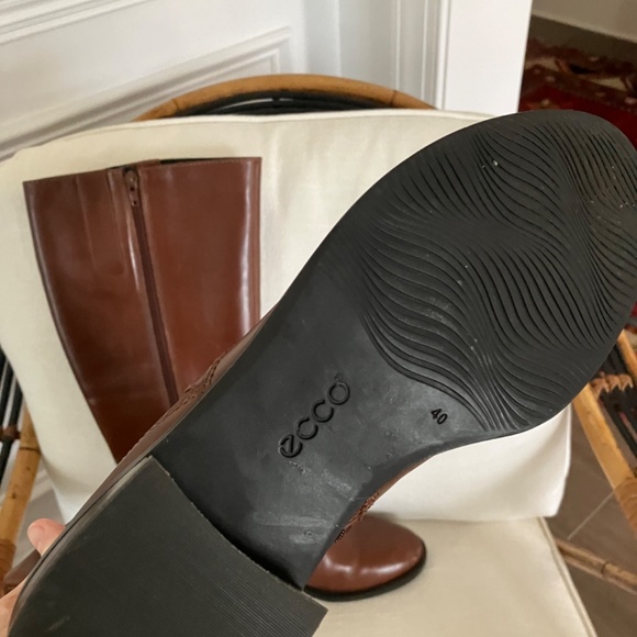 Ecco Hobart 25 Buckle Leather Knee Boots size 40 - Picture 4 of 7